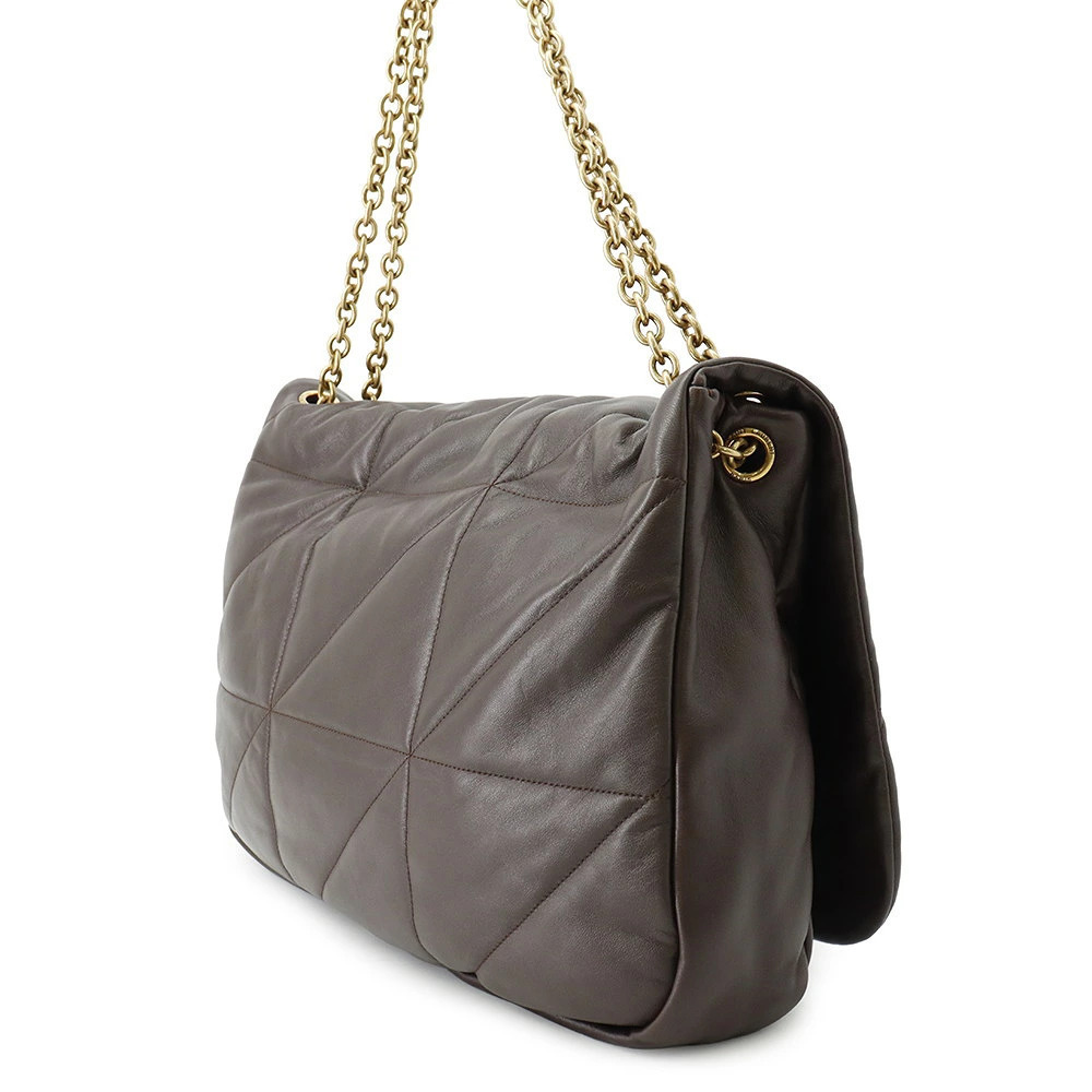 Saint Laurent Lambskin Jamie Shoulder Paris Bag Chain Black